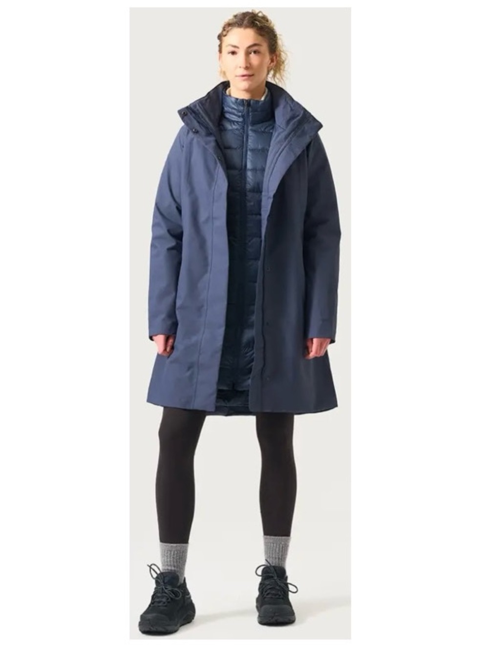 Patagonia Tres 3 in 1 Parka in Smolder Blue Size XS - Picture 2 of 4